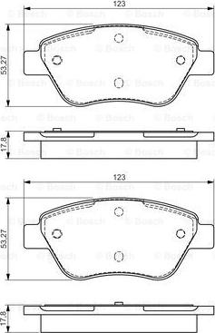 BOSCH 0 986 495 102 - Гальмівні колодки, дискові гальма avtolavka.club