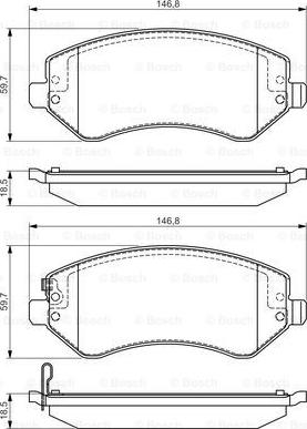 BOSCH 0 986 495 117 - Гальмівні колодки, дискові гальма avtolavka.club