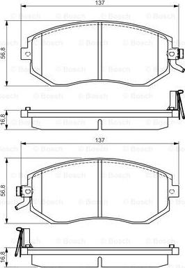 BOSCH 0 986 495 125 - Гальмівні колодки, дискові гальма avtolavka.club