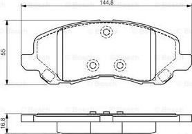 BOSCH 0 986 495 170 - Гальмівні колодки, дискові гальма avtolavka.club