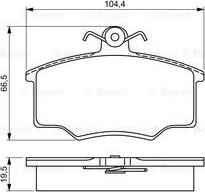 BOSCH 0 986 495 340 - Гальмівні колодки, дискові гальма avtolavka.club