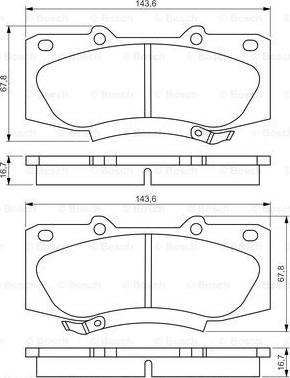 BOSCH 0 986 495 352 - Гальмівні колодки, дискові гальма avtolavka.club