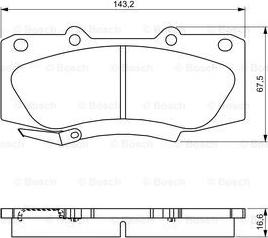 BOSCH 0 986 495 302 - Гальмівні колодки, дискові гальма avtolavka.club