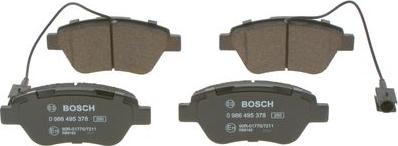 BOSCH 0 986 495 378 - Гальмівні колодки, дискові гальма avtolavka.club