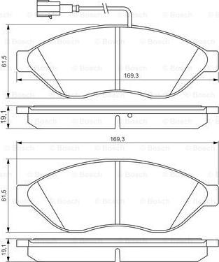 BOSCH 0 986 495 293 - Гальмівні колодки, дискові гальма avtolavka.club