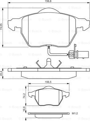 BOSCH 0 986 495 241 - Гальмівні колодки, дискові гальма avtolavka.club