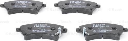 BOSCH 0 986 495 243 - Гальмівні колодки, дискові гальма avtolavka.club