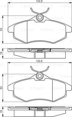 BOSCH 0 986 495 268 - Гальмівні колодки, дискові гальма avtolavka.club