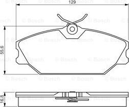 BOSCH 0 986 495 262 - Гальмівні колодки, дискові гальма avtolavka.club