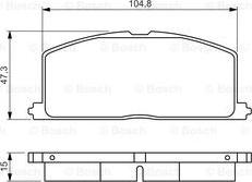 BOSCH 0 986 495 234 - Гальмівні колодки, дискові гальма avtolavka.club