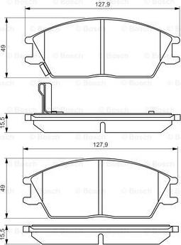 BOSCH 0 986 495 221 - Гальмівні колодки, дискові гальма avtolavka.club