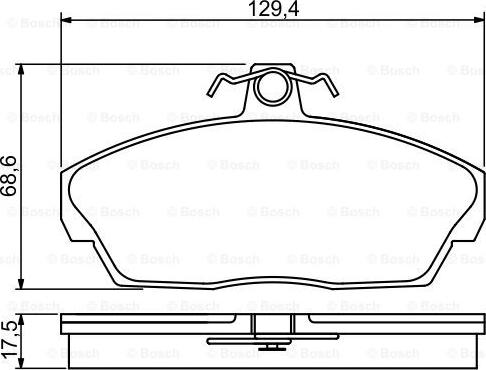 BOSCH 0 986 495 228 - Гальмівні колодки, дискові гальма avtolavka.club