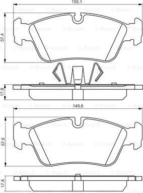 BOSCH 0 986 495 276 - Гальмівні колодки, дискові гальма avtolavka.club