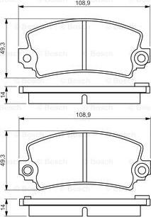 BOSCH 0 986 495 270 - Гальмівні колодки, дискові гальма avtolavka.club