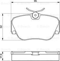 BOSCH 0 986 490 550 - Гальмівні колодки, дискові гальма avtolavka.club