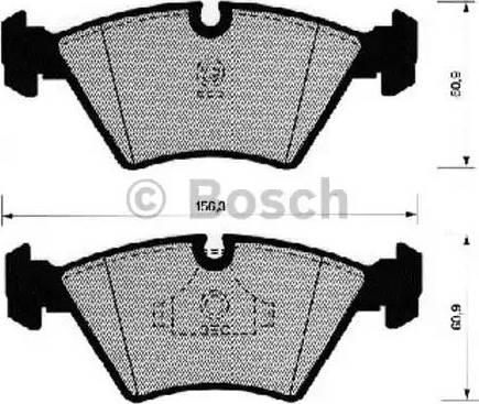 BOSCH 0 986 490 641 - Гальмівні колодки, дискові гальма avtolavka.club