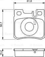 BOSCH 0 986 490 260 - Гальмівні колодки, дискові гальма avtolavka.club