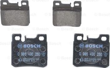 BOSCH 0 986 490 260 - Гальмівні колодки, дискові гальма avtolavka.club