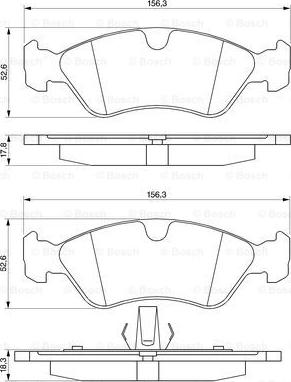 BOSCH 0 986 491 900 - Гальмівні колодки, дискові гальма avtolavka.club