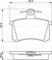 BOSCH 0 986 491 441 - Гальмівні колодки, дискові гальма avtolavka.club