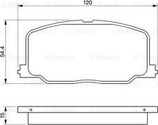 BOSCH 0 986 493 720 - Гальмівні колодки, дискові гальма avtolavka.club