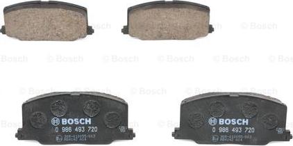 BOSCH 0 986 493 720 - Гальмівні колодки, дискові гальма avtolavka.club