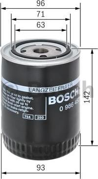 BOSCH 0 986 452 400 - Масляний фільтр avtolavka.club