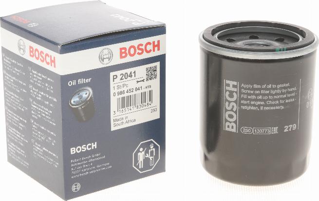 BOSCH 0 986 452 041 - Масляний фільтр avtolavka.club