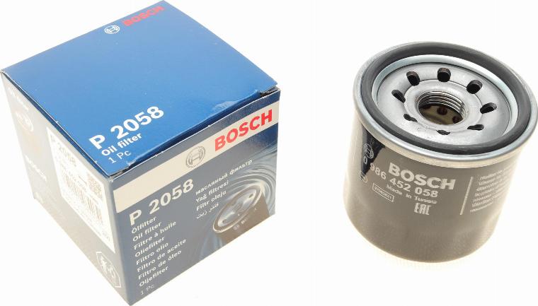 BOSCH 0 986 452 058 - Масляний фільтр avtolavka.club