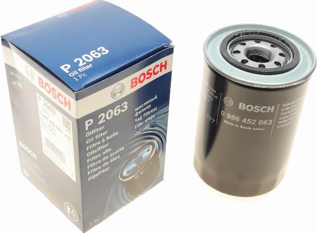 BOSCH 0 986 452 063 - Масляний фільтр avtolavka.club