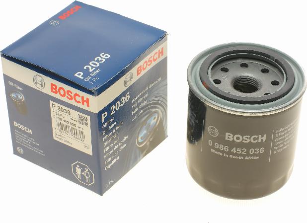 BOSCH 0 986 452 036 - Масляний фільтр avtolavka.club