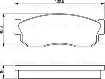 BOSCH 0 986 469 580 - Гальмівні колодки, дискові гальма avtolavka.club