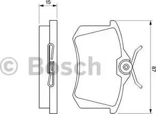 BOSCH 0 986 469 610 - Гальмівні колодки, дискові гальма avtolavka.club