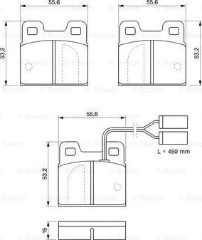 BOSCH 0 986 469 120 - Гальмівні колодки, дискові гальма avtolavka.club