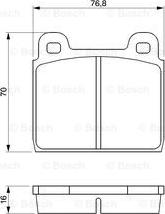 BOSCH 0 986 464 681 - Гальмівні колодки, дискові гальма avtolavka.club