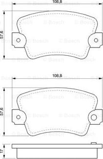 BOSCH 0 986 464 881 - Гальмівні колодки, дискові гальма avtolavka.club