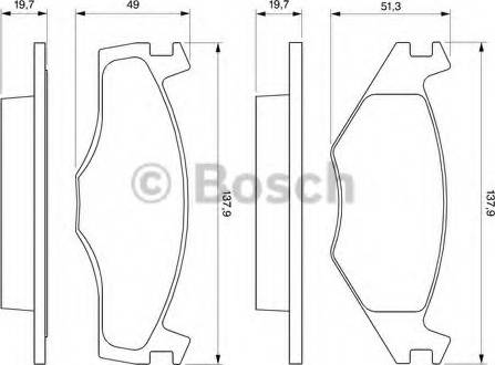 BOSCH 0 986 465 961 - Гальмівні колодки, дискові гальма avtolavka.club