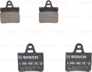 BOSCH 0 986 465 751 - Гальмівні колодки, дискові гальма avtolavka.club