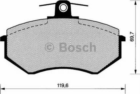 BOSCH 0 986 466 699 - Гальмівні колодки, дискові гальма avtolavka.club