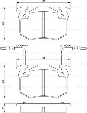 BOSCH 0 986 466 311 - Гальмівні колодки, дискові гальма avtolavka.club