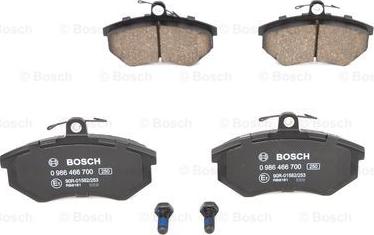 BOSCH 0 986 466 700 - Гальмівні колодки, дискові гальма avtolavka.club