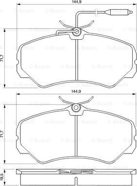 BOSCH 0 986 460 998 - Гальмівні колодки, дискові гальма avtolavka.club