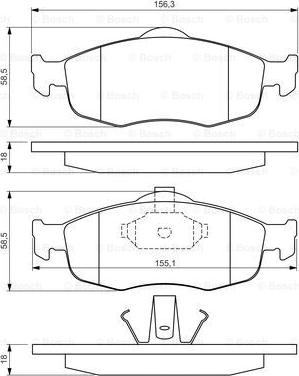 BOSCH 0 986 460 969 - Гальмівні колодки, дискові гальма avtolavka.club