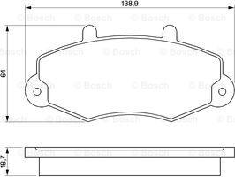 BOSCH 0 986 460 963 - Гальмівні колодки, дискові гальма avtolavka.club