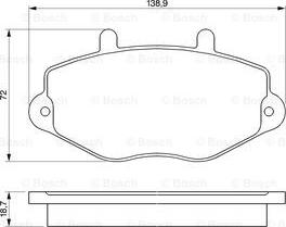 BOSCH 0 986 460 962 - Гальмівні колодки, дискові гальма avtolavka.club