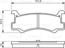 BOSCH 0 986 460 080 - Гальмівні колодки, дискові гальма avtolavka.club