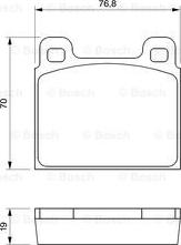 BOSCH 0 986 460 111 - Гальмівні колодки, дискові гальма avtolavka.club