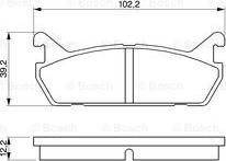 BOSCH 0 986 461 146 - Гальмівні колодки, дискові гальма avtolavka.club