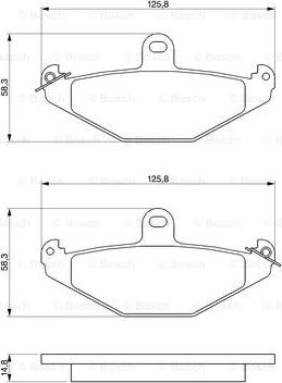 BOSCH 0 986 461 148 - Гальмівні колодки, дискові гальма avtolavka.club