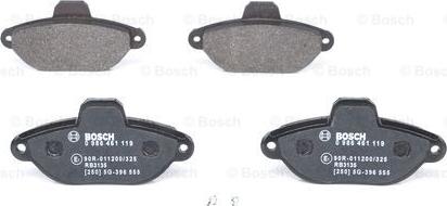 BOSCH 0 986 461 119 - Гальмівні колодки, дискові гальма avtolavka.club